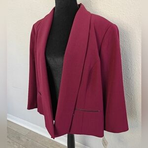 Kasper Women's Deep Burgundy Blazer